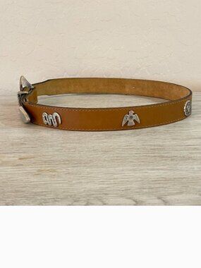 Levi's Belt Large Tan Silver Desert Friends Symbols